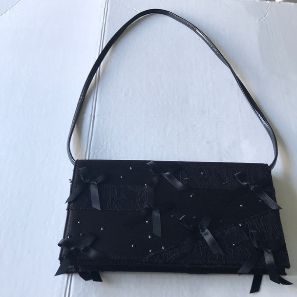 Prabal Gurung Handbags - - PRABEL GURUNG BLACK DECORATIVE EVENING BAG🆕